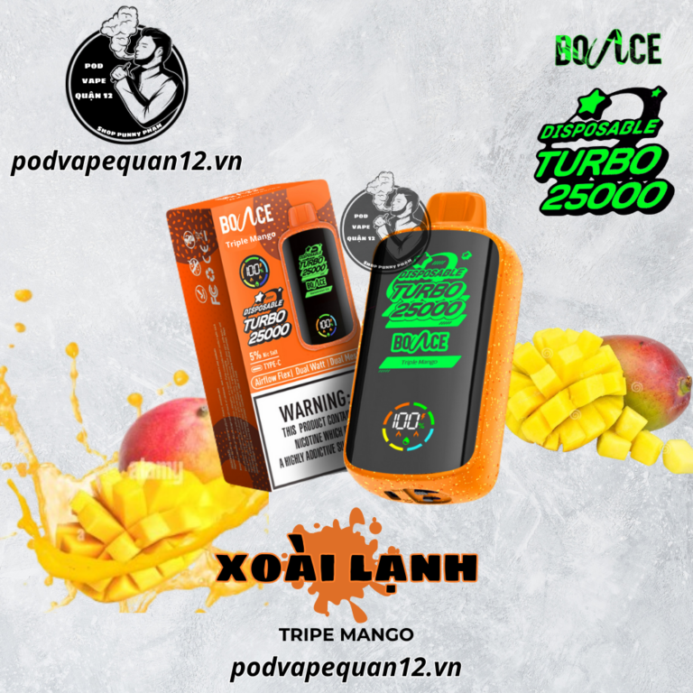 BOACE TURBO 25000 PUFFS – POD VAPE QUẬN 12